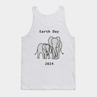 Earth Day 2024 Elephant Tank Top